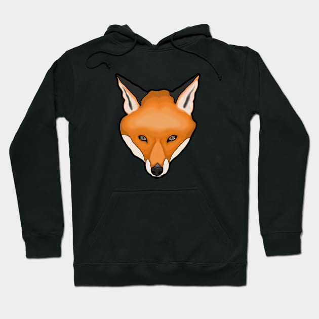 Fox Face Hoodie by BlossomByAnna